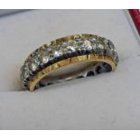 18CT GOLD DIAMOND SET ETERNITY RING APPROX. 1.