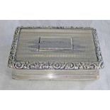 SILVER SNUFF BOX WITH INTERESTING INSCRIPTION FROM MAJOR GENERAL WHITE,