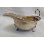 SILVER SAUCE BOAT LONDON 1913 MARKED FOR ASPREY