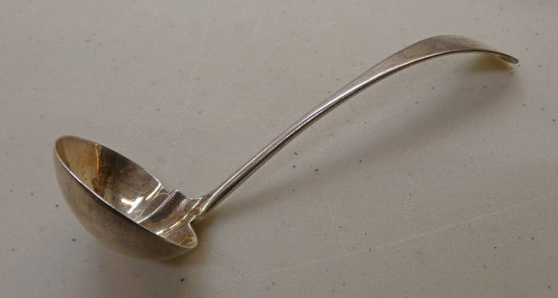 19TH CENTURY SILVER TODDY LADLE BY BIRKS