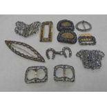 SELECTION OF 19TH CENTURY CUT STEEL BUCKLES