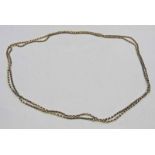 VICTORIAN GOLD GUARD CHAIN, MARKED 9C - 35.9 G Condition Report: Length: 75cm.