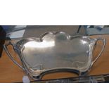WMF SILVER PLATED ART NOUVEAU TWO-HANDLED TRAY - 64CM