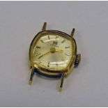 18CT GOLD LADIES TISSOT WATCH. TOTAL WEIGHT 6.