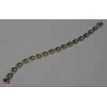 14KT GOLD FLAT LINK BRACELET - 14G