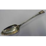 SILVER SERVING SPOON BY THOMAS & WILLIAM CHAWNER ,