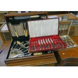 CANTEEN OF SILVER PLATED CUTLERY,
