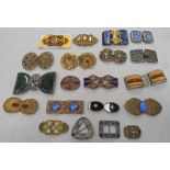SELECTION OF VARIOUS 20TH CENTURY ART DECO & OTHER BUCKLES