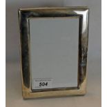 RECTANGULAR SILVER PICTURE FRAME BY CARR'S OF SHEFFIELD LTD,