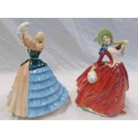 2 ROYAL DOULTON FIGURES: AUTUMN BREEZES HN1934 & SUSAN HN2952