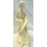 PARIAN WARE FIGURE OF A FEMALE NUDE - 33.