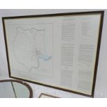 FRAMED MAP OF ABERDEEN,