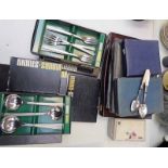 VARIOUS CASED CUTLERY, CASED SET VINERS CUTLERY,