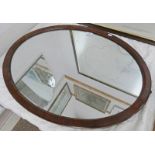 MAHOGANY FRAMED OVAL MIRROR