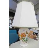 TABLE LAMP DECORATED WITH FLOWERS