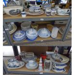 SELECTION OF VARIOUS PORCELAIN INCLUDING 19TH CENTURY DINNERWARE, TUREENS, VASES,