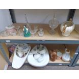 ROYAL DOULTON FIGURE, VARIOUS GLASSWARE, D NELSONS INHALER,