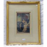 3 FRAMED COLOURED ENGRAVINGS OF CLASSICAL FIGURES