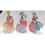 3 ROYAL DOULTON FIGURES : SUMMER SCENT,