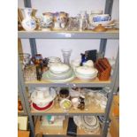 LARGE SELECTION OF VARIOUS PORCELAIN, ETC INCLUDING COPELAND SPODE ITALIAN GIANT CUP & SAUCER, BOWL,