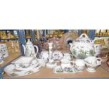 SELECTION OF PORTMEIRION WARE INCLUDING LARGE SOUP TUREEN, COFFEE POT, CANDLESTICK,