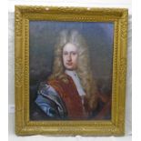 GILT FRAMED PORTRAIT OF 18TH CENTURY GENTLEMAN - 74 X 62 CMS