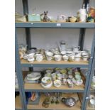 LARGE SELECTION OF VARIOUS PORCELAIN INCLUDING ROYAL TUSCAN TEASET, VARIOUS OTHER TEASETS,