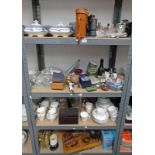LARGE SELECTION OF VARIOUS DINNERWARE, GLASSES, WALL BRACKET, ETC INCLUDING ROYAL DOULTON PASTORALE,
