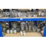 SELECTION OF GLASSWARE INCLUDING EDINBURGH CRYSTAL,