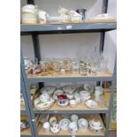 LARGE SELECTION OF VARIOUS PORCELAIN & GLASSWARE INCLUDING MINTONS DINNERWARE,