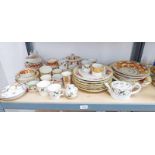 SELECTION OF VARIOUS EARLY 19TH CENTURY ENGLISH PORCELAIN TEAWARE INCLUDING CROWN DERBY PLATES,
