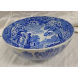 COPELAND SPODE ITALIAN BLUE AND WHITE BOWL 24CM ACROSS