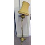 ARTS & CRAFTS STYLE BRASS STANDARD LAMP