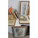 LARGE SELECTION OF FRAMED PICTURES & VARIOUS FRAMED PICTURES OF EARLY ABERDEEN