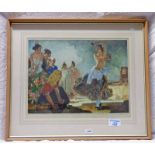 RUSSELL FLINT, ZORONGA, SIGNED IN PENCIL, FRAMED PRINT,