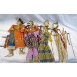 19TH CENTURY BURMESE PUPPETS,