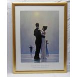 JACK VETTRIANO DANCE ME TO THE END OF THE CARD FRAMED PRINT OVERALL SIZE 86 X 66 CM