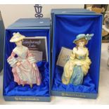 2 ROYAL DOULTON FIGURES: MARY COUNTESS HOWE HN3007 & SOPHIA CHARLOTTE LADY SHEFFIELD HN3008 - BOTH