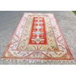 RED, YELLOW & GREEN MIDDLE EASTERN RUG,