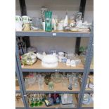 LARGE SELECTION OF VARIOUS PORCELAIN GLASSWARE ETC INCLUDING DISHES,