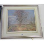 MCINTOSH PATRICK COUNTRY SCENE SIGNED IN PENCIL FRAMED PRINT 48 X 55CM