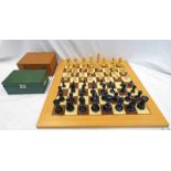 CHESS BOARD & 2 CHESS SETS