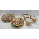 ROYAL CROWN DERBY IMARI PATTERN 5 PLACE TEASET NO.