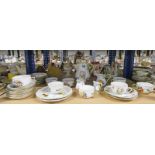 HEREND PORCELAIN PART TEA SET INCLUDING CUPS, SAUCERS, SIDE PLATES,