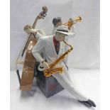 LLADRO FIGURE GROUP OF A JAZZ TRIO ,