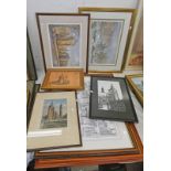 2 FRAMED SIGNED PRINTS BY HOWARD BUTTERWORTH, ERIC AULD - A VISION OF MITHER KIRK, H. O.