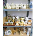 SELECTION OF VARIOUS PORCELAIN, GLASS ETC TO INCLUDE VICTORIA CHINA WARE, ROYAL COPENHAGEN VASE,