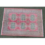 SUPERFINE PAKISTAN WOOL RUG GIRALDA DESIGN 180 X 125CM Condition Report: Faded but