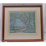 MCINTOSH PATRICK THE TAY BRIDGE FRAMED PRINT SIGNED IN PENCIL NO 767 OF 850 42 X 51 CMS