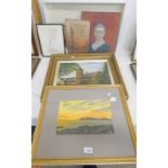 VARIOUS PAINTINGS & DRAWINGS